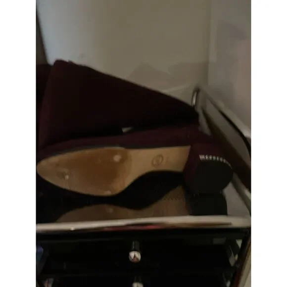 Michael Kors Jamie Over the Knee Boots Damson Wine Women's 9.5 - Picture 4 of 5